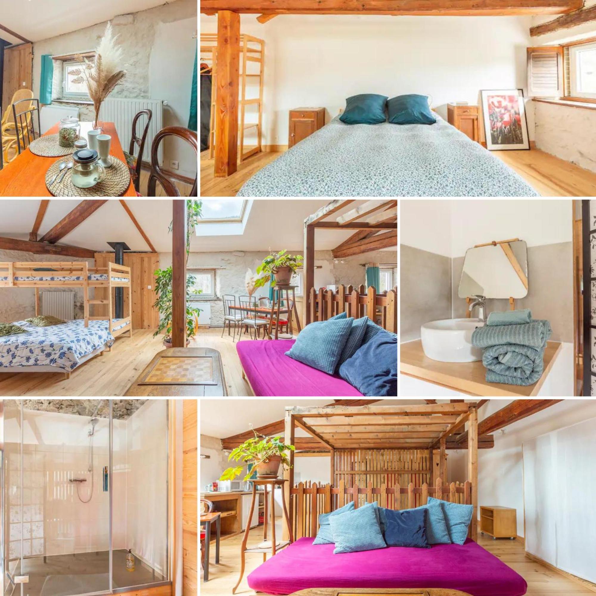Chambre Triple Deluxe - Gite De La Louve Fougax-et-Barrineuf Екстериор снимка